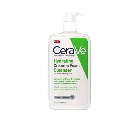 cerave hydrating cream to foam cleanser