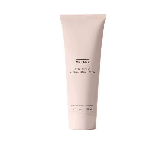 versed firm ground retinol body lotion